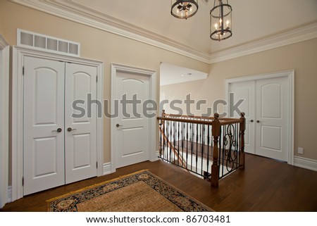 Elegant hallway in a luxury house