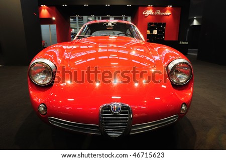 stock photo TURIN FEB 14 Alfa Romeo Giulietta SZ'Coda Tronca'