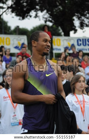 TURIN, ITALY - JUNE 12: Frater Michael of Jamaica stands during the 2010 Memorial Primo Nebiolo track and field athletics international meeting, on June 12, 2010 in Turin, Italy.