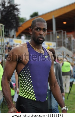 TURIN, ITALY - JUNE 12: Waugh Ainsley of Jamaica during the 2010 Memorial Primo Nebiolo track and field athletics international meeting, on June 12, 2010 in Turin, Italy.