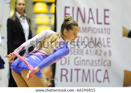 TURIN, ITALY - DECEMBER 04: Sarah CORVO performs during the A1 Italian Championship Final on December 04 2010 - Turin, Italy.