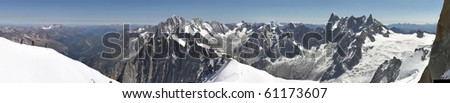 High mountain landscape -  Alps panorama