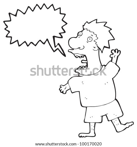 Man Screaming Cartoon