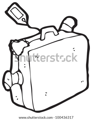 Cartoon With Suitcase