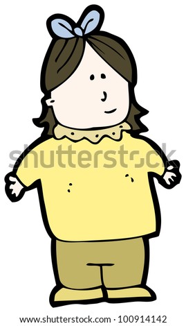 Cartoon Chubby Girl Stock Photo 100914142 : Shutterstock