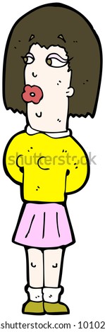 Cartoon Ugly Woman Stock Photo 101023171 : Shutterstock