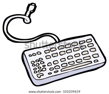 Cartoon Keyboard Stock Photo 101039659 : Shutterstock