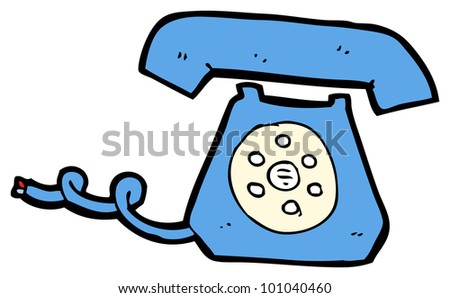 Cartoon Old Telephone Stock Photo 101040460 : Shutterstock