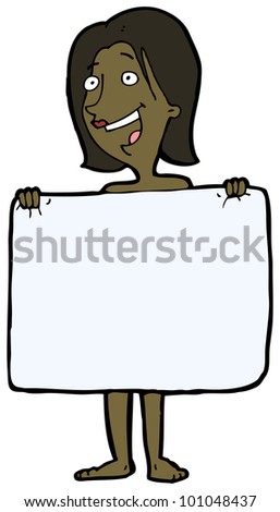 Cartoon Naked Woman Hiding Behind Towel Stock Photo Shutterstock