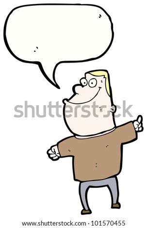 Cartoon Fat Man Pointing Stock Photo 101570455 : Shutterstock