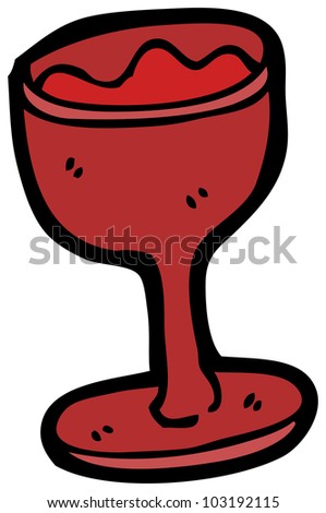 Cartoon Wine Glass Stock Photo 103192115 : Shutterstock