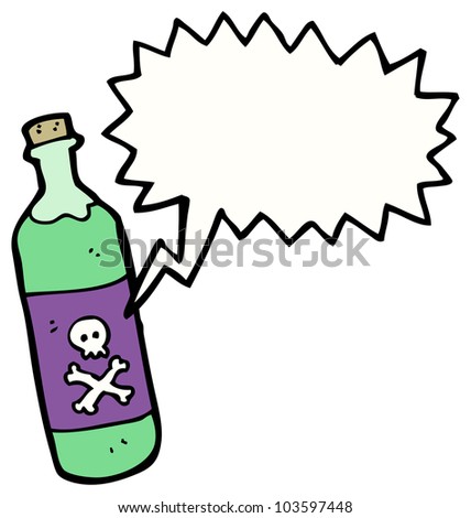 poison bottle cartoon