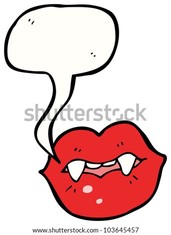 sexy vampire lips cartoon