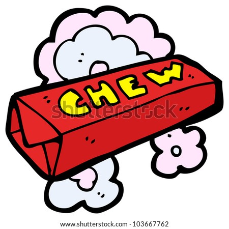 Cartoon Packet Of Chewing Gum Stock Photo 103667762 : Shutterstock