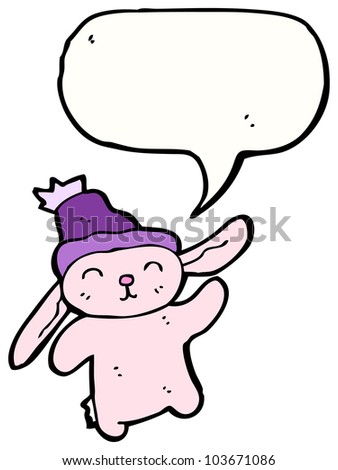 Cartoon Pink Rabbit