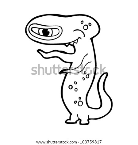 Weird Monster Cartoon Stock Vector Illustration 103759817 : Shutterstock