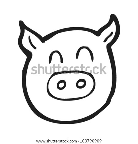 cartoon pigs face