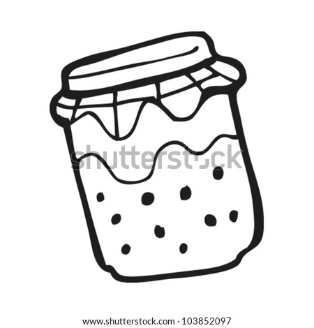 jam jar vector