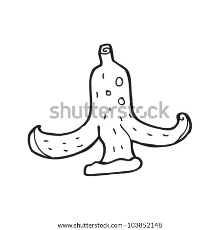 Cartoon Banana Peel