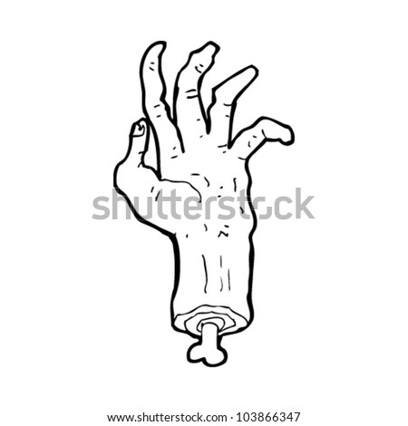 zombie cartoon hand