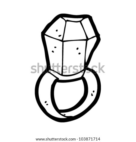 cartoon diamond ring