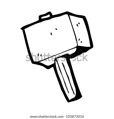 Cartoon Thor Hammer