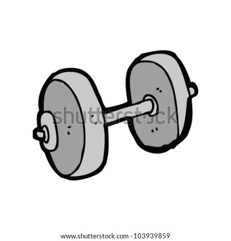 Cartoon Gym Weights