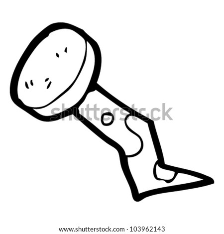 Cartoon Nail Stock Vector Illustration 103962143 : Shutterstock