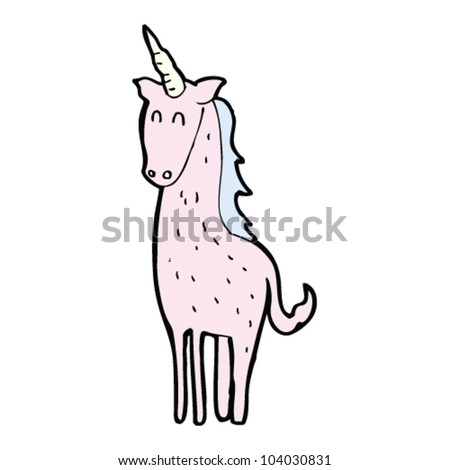 Cartoon Unicorn Stock Vector Illustration 104030831 : Shutterstock