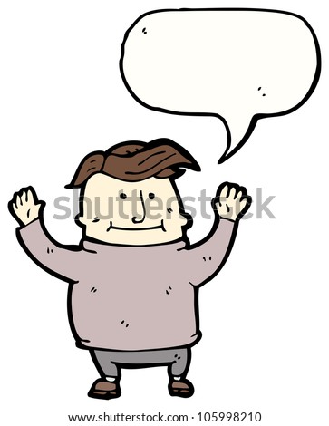 Cartoon Happy Fat Man Stock Photo 105998210 : Shutterstock