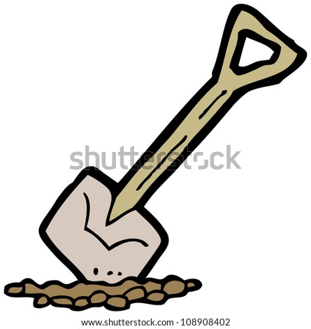 a cartoon shovel