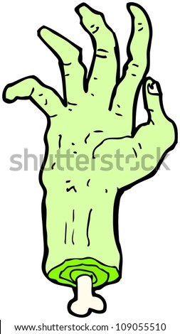 zombie cartoon hand