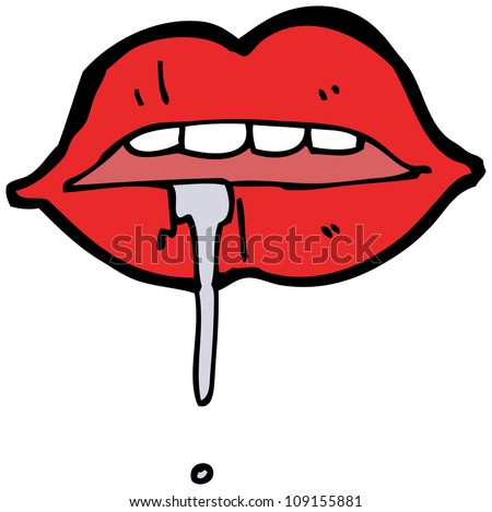 Drooling Mouth Cartoon Stock Photo 109155881 : Shutterstock
