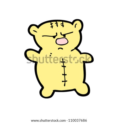 angry teddy bear logo