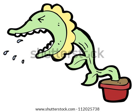 Cartoon Man Eating Plant Stock Photo 112025738 : Shutterstock