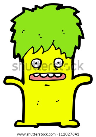 Cartoon Funny Little Monster Stock Photo 112027841 : Shutterstock