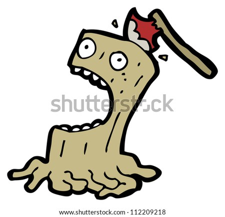 Tree Stump Cartoon Character Stock Photo 112209218 : Shutterstock