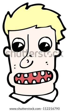 Cartoon Shocked Man