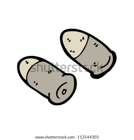 Cartoon Bullets Stock Vector Illustration 112544303 : Shutterstock