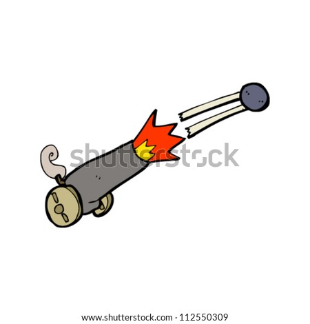 Cartoon Cannon Stock Vector Illustration 112550309 : Shutterstock