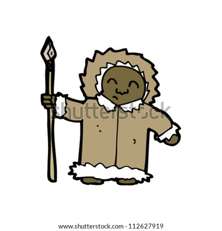 Cartoon Eskimo Stock Vector 112627919 : Shutterstock