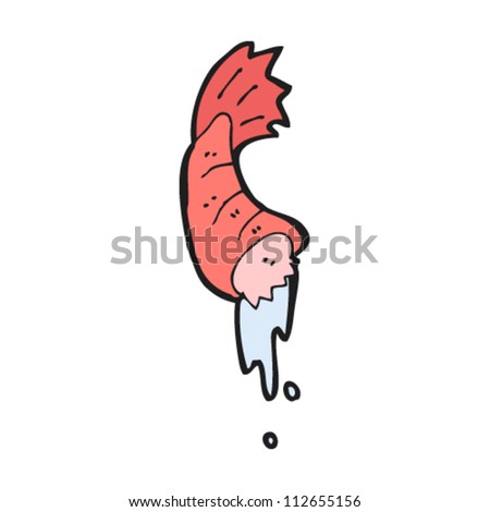 Cartoon Shrimp Stock Vector Illustration 112655156 : Shutterstock
