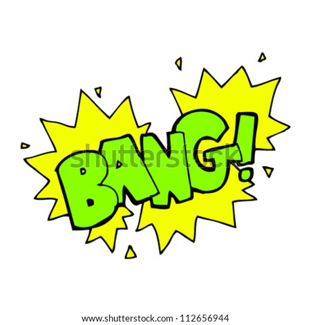 Cartoon Bang Symbol Stock Vector 112656944 : Shutterstock