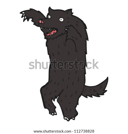 Big Bad Wolf Cartoon Stock Vector Illustration 112738828 : Shutterstock