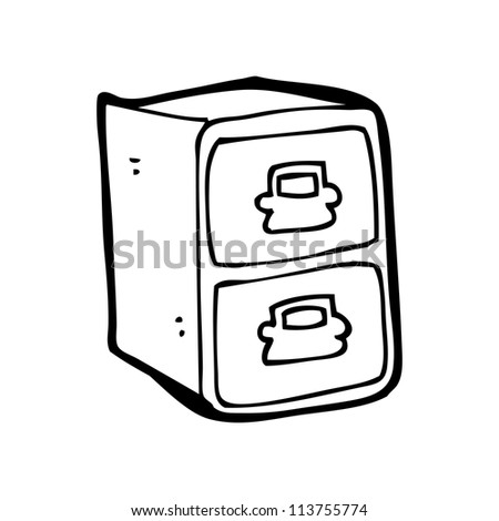 Cartoon Filing Cabinet Stock Photo 113755774 : Shutterstock