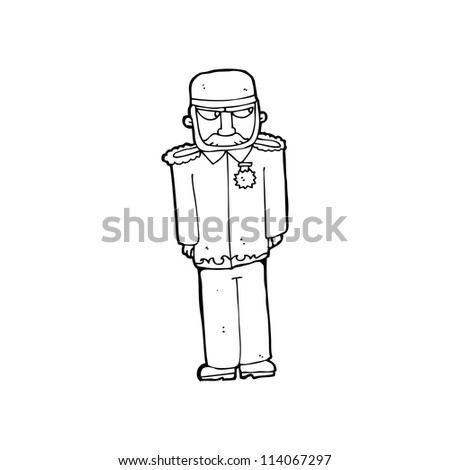 Cartoon Military Man Stock Photo 114067297 : Shutterstock