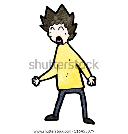 Cartoon Shouting Man Stock Vector Illustration 116455879 : Shutterstock