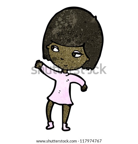 Pretty Woman Cartoon Stock Vector Illustration 117974767 : Shutterstock