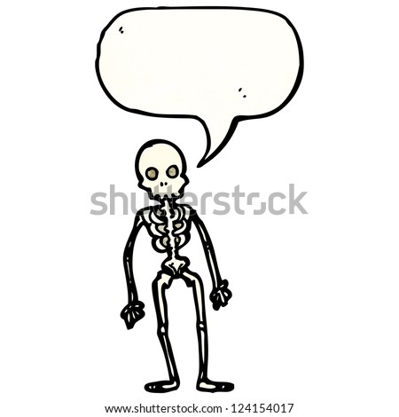 Cartoon Skeleton Stock Vector Illustration 124154017 : Shutterstock