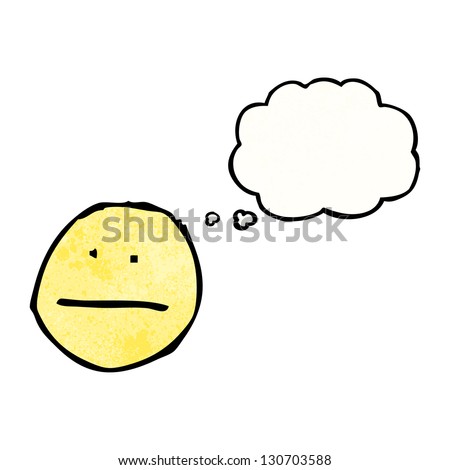 Cartoon Thinking Face Symbol Stock Photo 130703588 : Shutterstock